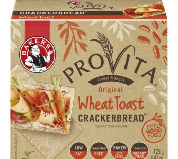 Bakers Provita Original Wheat Toast Crackerbread 125 g