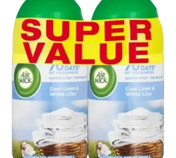 Airwick Clean Linen & White Lilac Automatic Spray Refill 2 x 250ml
