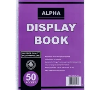 Alpha Purple Display Book 50 Pocket