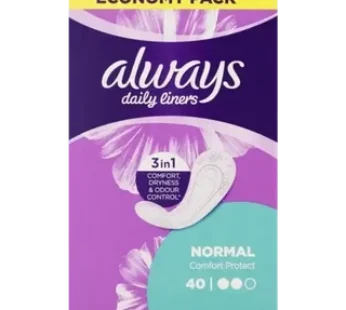 Always Comfort Protect Daily Liners 40 Pack