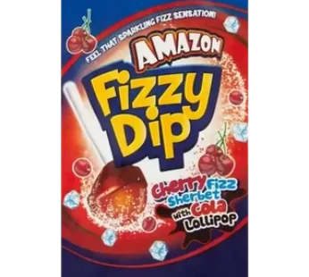 Amazon Fizzy Dip Cherry Fizz Sherbet with Cola Lollipop 54g