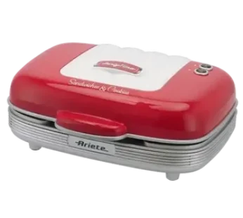 Ariete 3-in-1 Red Sandwich Maker