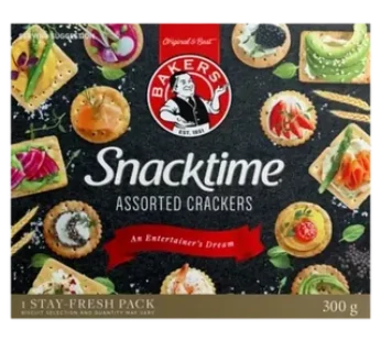 Bakers Snacktime Assorted Crackers 300g