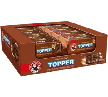 Bakers Topper Chocolate Flavoured Cream Biscuits 16 x 50g