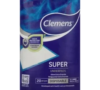 Clemens Super Disposable XLarge Underpads 20 Pack