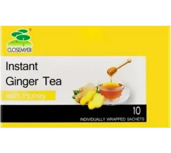 Closemyer Instant Ginger Tea with Honey 10 Pack