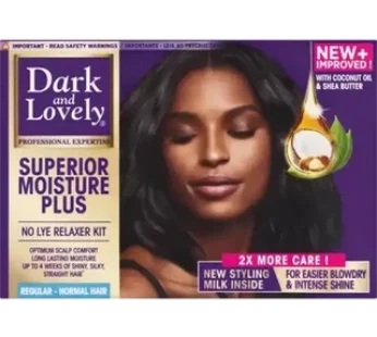 Dark and Lovely Superior Moisture Plus Regular No Lye Relaxer Kit