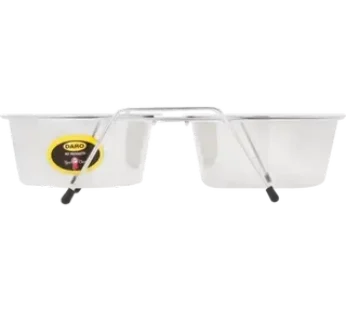 Daro Stainless Steel Double Diner Dog Bowl 1.8L