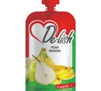 De-lish Pear Banana Baby Food Pouch 110ml