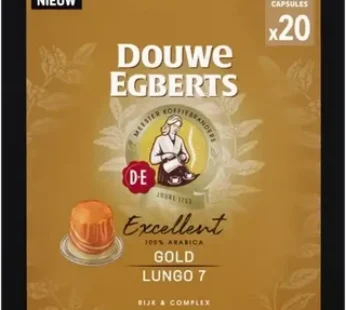 Douwe Egberts Excellent Gold Lungo Coffee Capsules 20 Pack