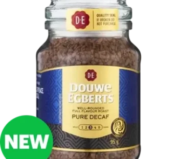 Douwe Egberts Pure Decaf Instant Coffee 95g