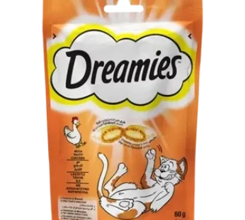 Dreamies Dry Cat Treats with Tasty Chicken 60g