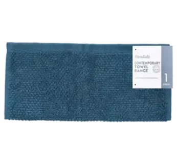 Essentials Manhattan Blue Face Cloth 30 x 30cm