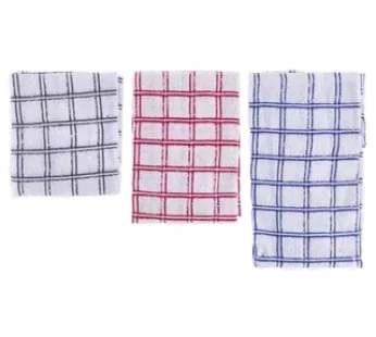 Essentials Terry Zorra Kitchen Cloth 3-Pack (Colour May Vary)