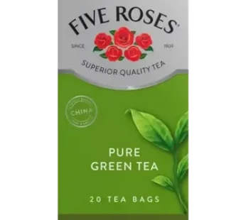 Five Roses Pure Green Tea Bags 20 Pack