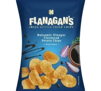 Flanagan’s Moreish Irish Maggilly’s Balsamic Vinegar Flavoured Kettle Fried Chips 120g