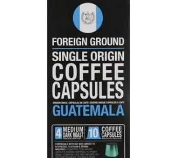 Foreign Ground Guatemala Coffee Capsules 10 Pack 50g