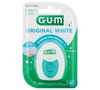 G.U.M Sunstar Original White Waxed Floss 30m
