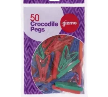 Gizmo Plastic Crocodile Pegs 50 Pack