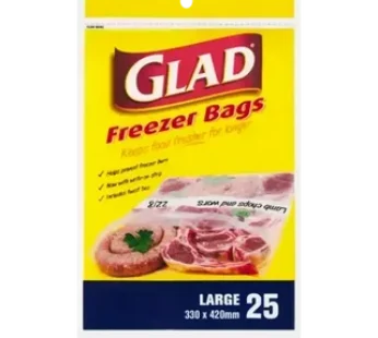 Glad Large Freezer Bags 25 Pack