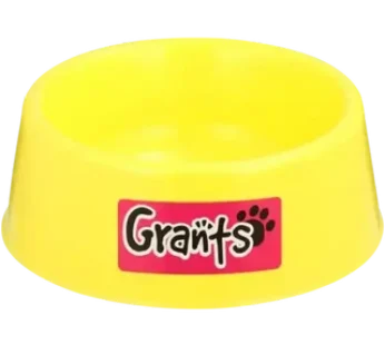 Grants Large Plastic Dog Bowl (Colour May Vary)