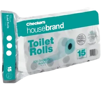 Housebrand 1 Ply Toilet Rolls 15 Pack