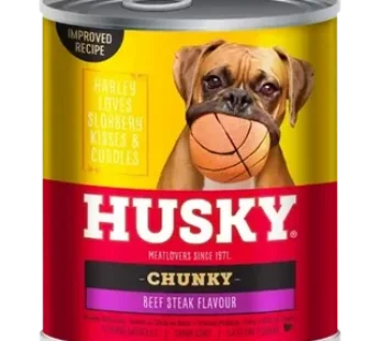 Husky Chunky Beef Steak Dog Food 775g