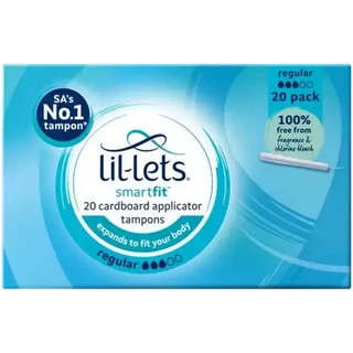 Lil-Lets SmartFit Regular Cardboard Applicator Tampons 20 Pack
