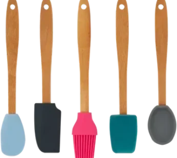 Millini Mini Multicoloured Silicone Baking Utensil Set 5-Piece