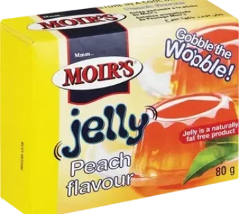 Moir’s Peach Flavoured Jelly 80g