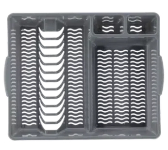 Pioneer Grey Dish Draining Rack 48cm x 38cm x 29cm