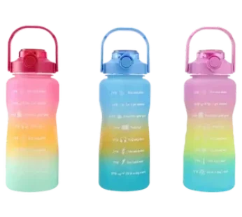 Plastic Water Bottle with Goals 2L (Colour May Vary)