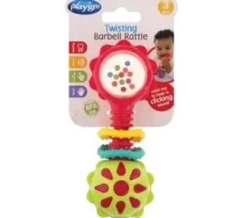 Playgro Twisting Barbell Rattle 3 Months+