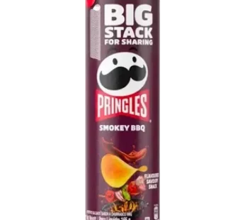 Pringles Smokey BBQ Flavoured Savoury Snack 165g