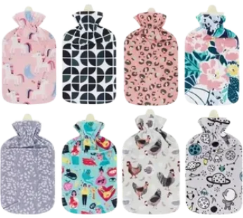 Print Fleece Hot Water Bottle 2L (Design May Vary)