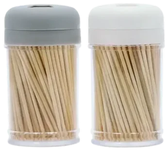 Prochef Bamboo Toothpicks with Dispenser 2 x 250-Pack