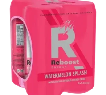 Reboost Watermelon Splash Energy Drink 4 x 500ml