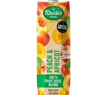 Rhodes Quality Peach & Apricot Limited Edition 100% Fruit Juice Blend 1L