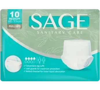 Sage Medium Disposable Adult Pull Ups 10 Pack
