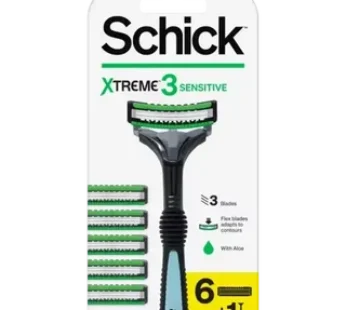Schick Extreme 3 Razor With Cartridges 7 Piece