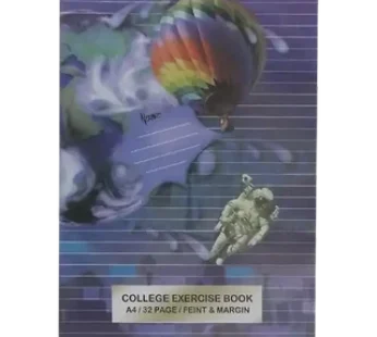 Scholar A4 Feint & Margin College Exercise Book 32 Pages