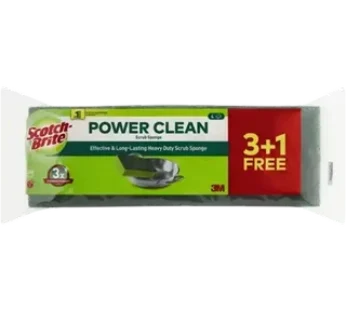 Scotch-Brite Heavy Duty Anti Bacterial Scourers 4 Pack