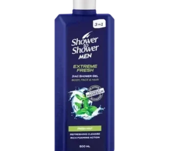 Shower to Shower Men Extreme Fresh 3-in-1 Shower Gel 500ml