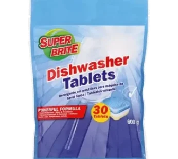 Super Brite All-In-One Dishwasher Tablets 30 Pack