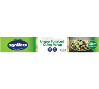 Sylko Unperforated Cling Wrap 300mm x 30000mm