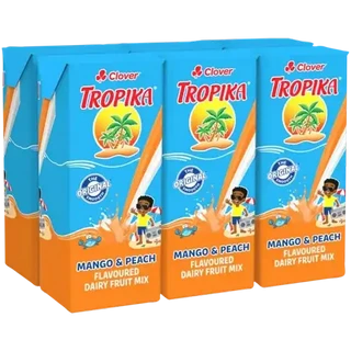 Tropika Mango & Peach Flavoured Dairy Fruit Mix 6 x 200ml