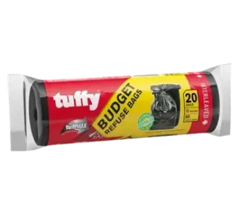 Tuffy tuffMAX 20 Pack Refuse Budget Bags 750mm x 950mm