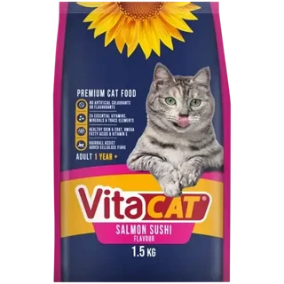 VitaCat Salmon Sushi Flavour Adult Dry Cat Food 1.5kg