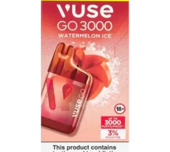 Vuse Go 3000 Watermelon Ice 3% Rechargeable Disposable Vape 6ml (Non-Refundable. Non-Returnable.)